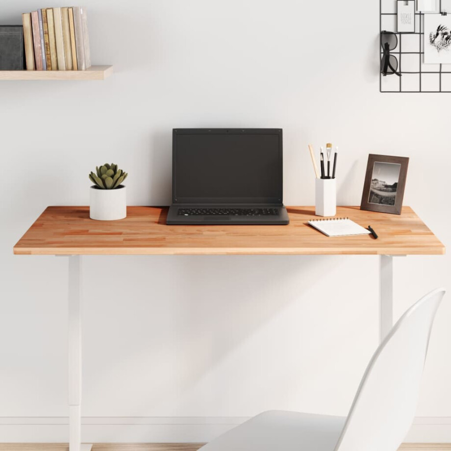 vidaXL Tafelblad rechthoekig 100x50x1,5 cm massief beukenhout afbeelding 1