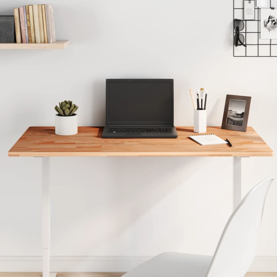 vidaXL Tafelblad rechthoekig 100x60x1,5 cm massief beukenhout afbeelding 1