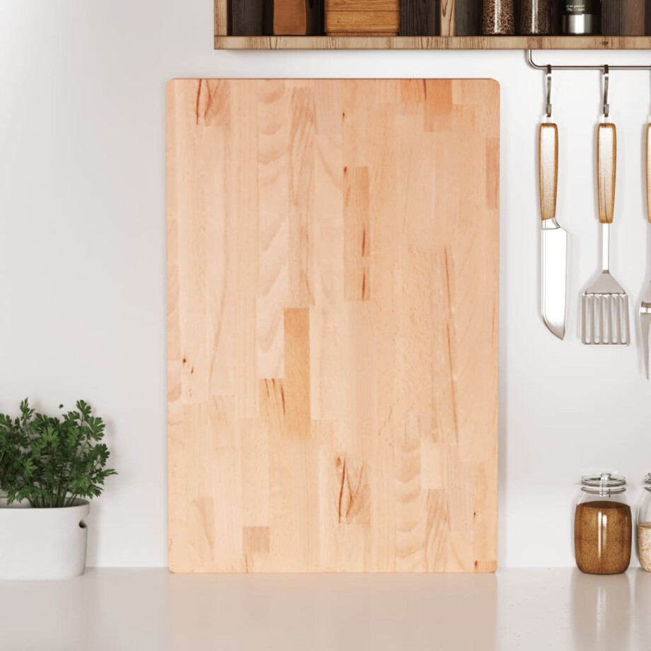 vidaXL Snijplank 60x40x4 cm massief beukenhout afbeelding 1