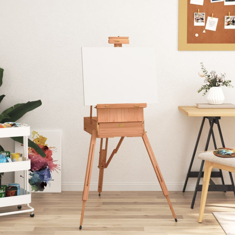 vidaXL Schildersezel 81x121x173 cm massief beukenhout afbeelding 