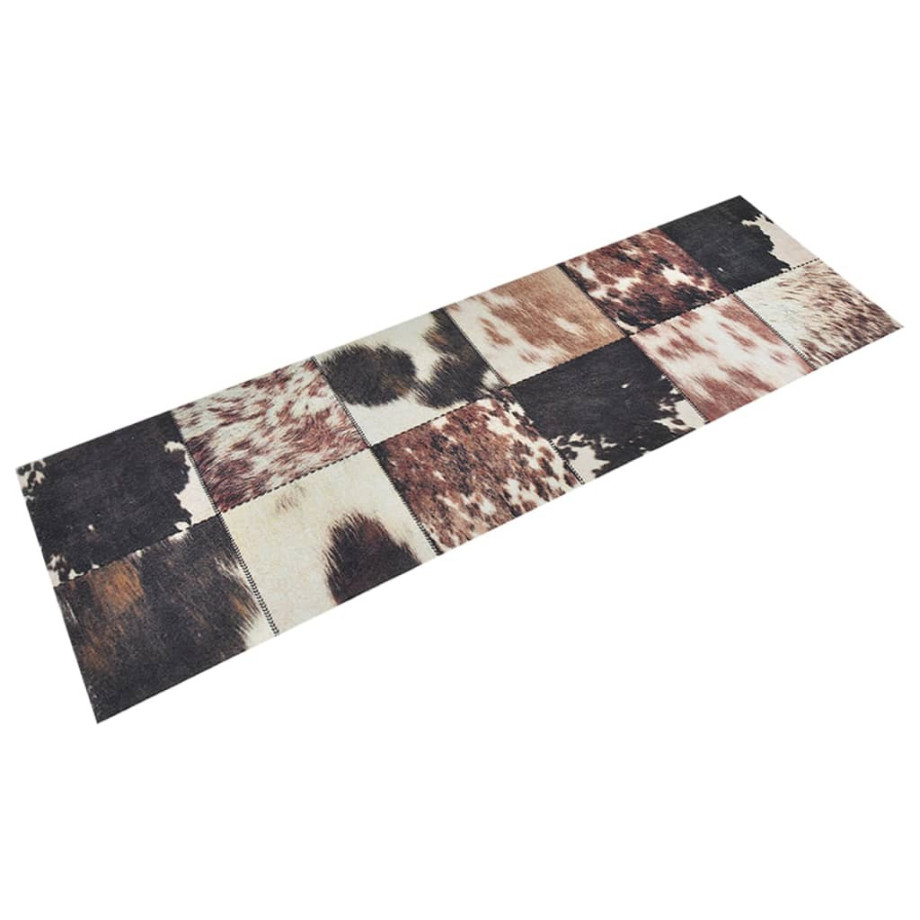 vidaXL Keukenmat wasbaar dierenhuidprint 60x180 cm fluweel afbeelding 1