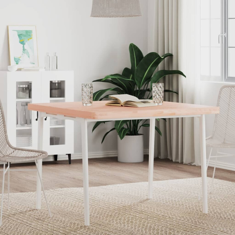 vidaXL Tafelblad vierkant 90x90x4 cm massief beukenhout afbeelding 1