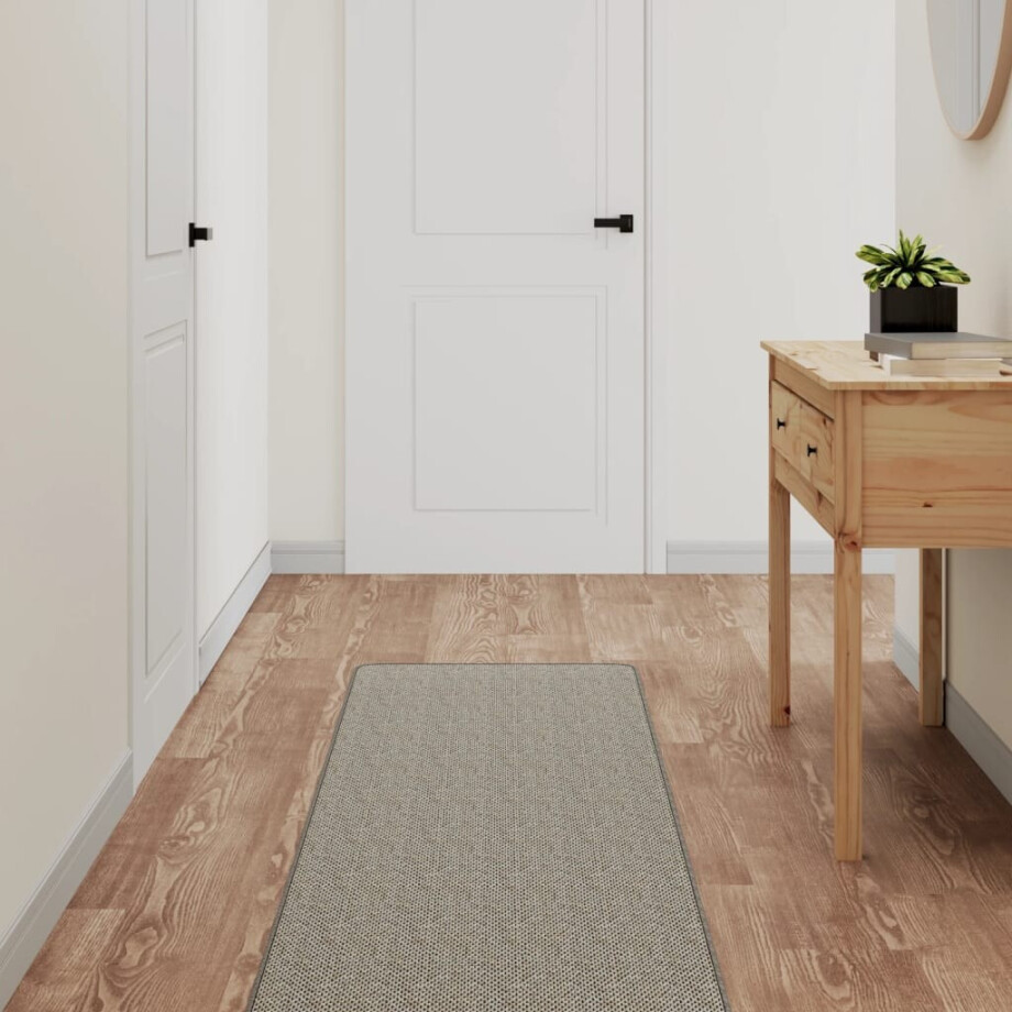 vidaXL Tapijtloper 50x250 cm sisal-look taupe afbeelding 1