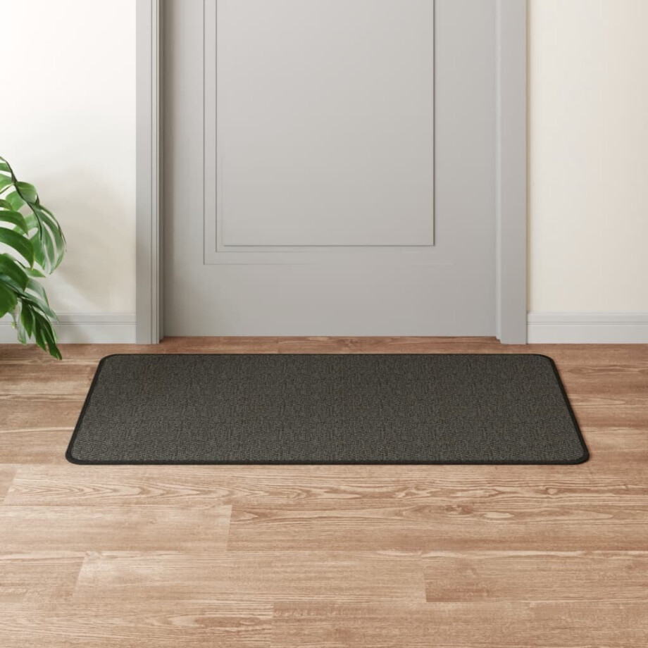 vidaXL Tapijtloper 50x100 cm sisal-look antracietkleurig afbeelding 1