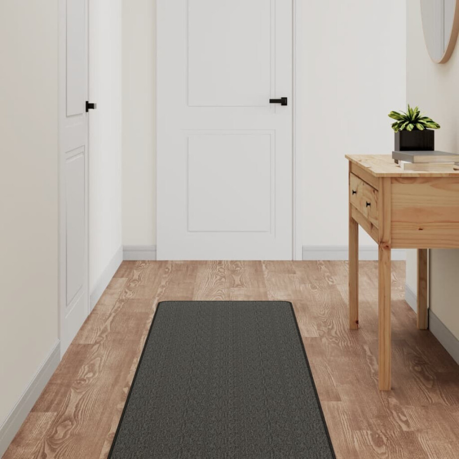 vidaXL Tapijtloper 50x150 cm sisal-look antracietkleurig afbeelding 1