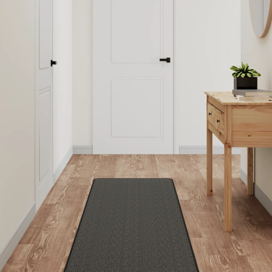 vidaXL Tapijtloper 50x300 cm sisal-look antracietkleurig afbeelding 1