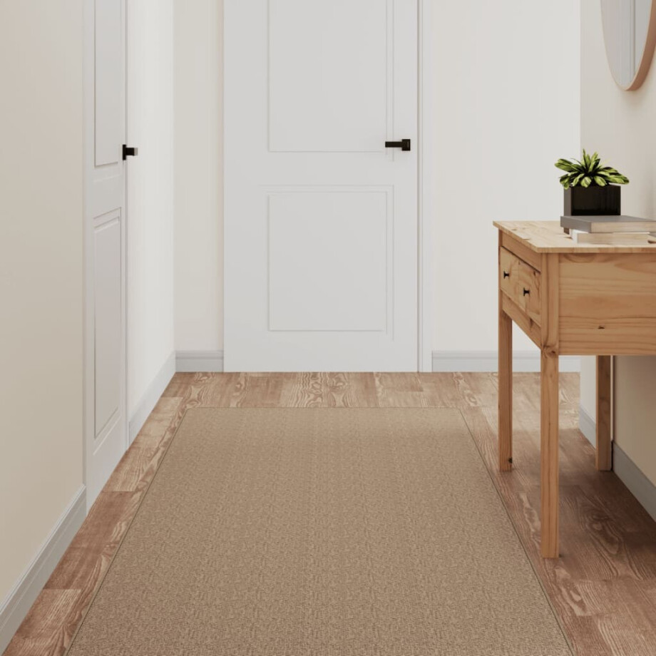 vidaXL Tapijtloper 80x400 cm sisal-look zandkleurig vidaXL Tapijtloper 80x400 cm sisal-look zandkleurig afbeelding 1