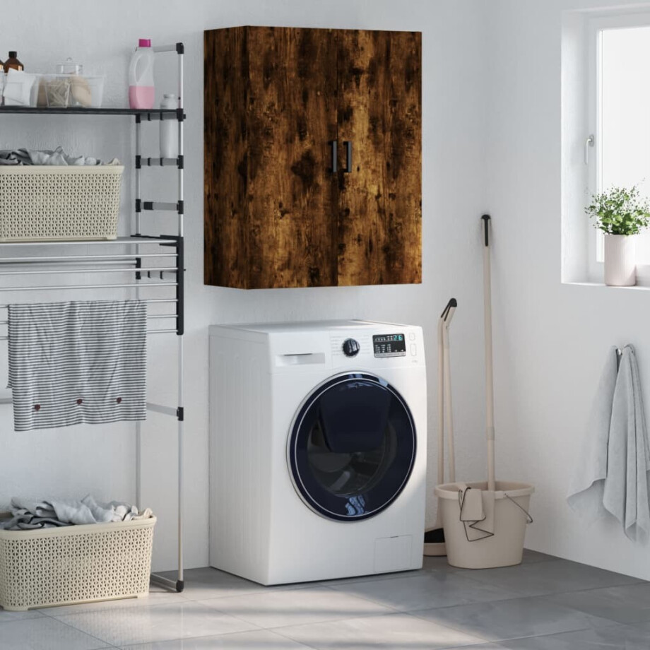 vidaXL Bovenkast 69,5x34x90 cm gerookt eikenkleurig vidaXL Bovenkast 69,5x34x90 cm gerookt eikenkleurig afbeelding 1