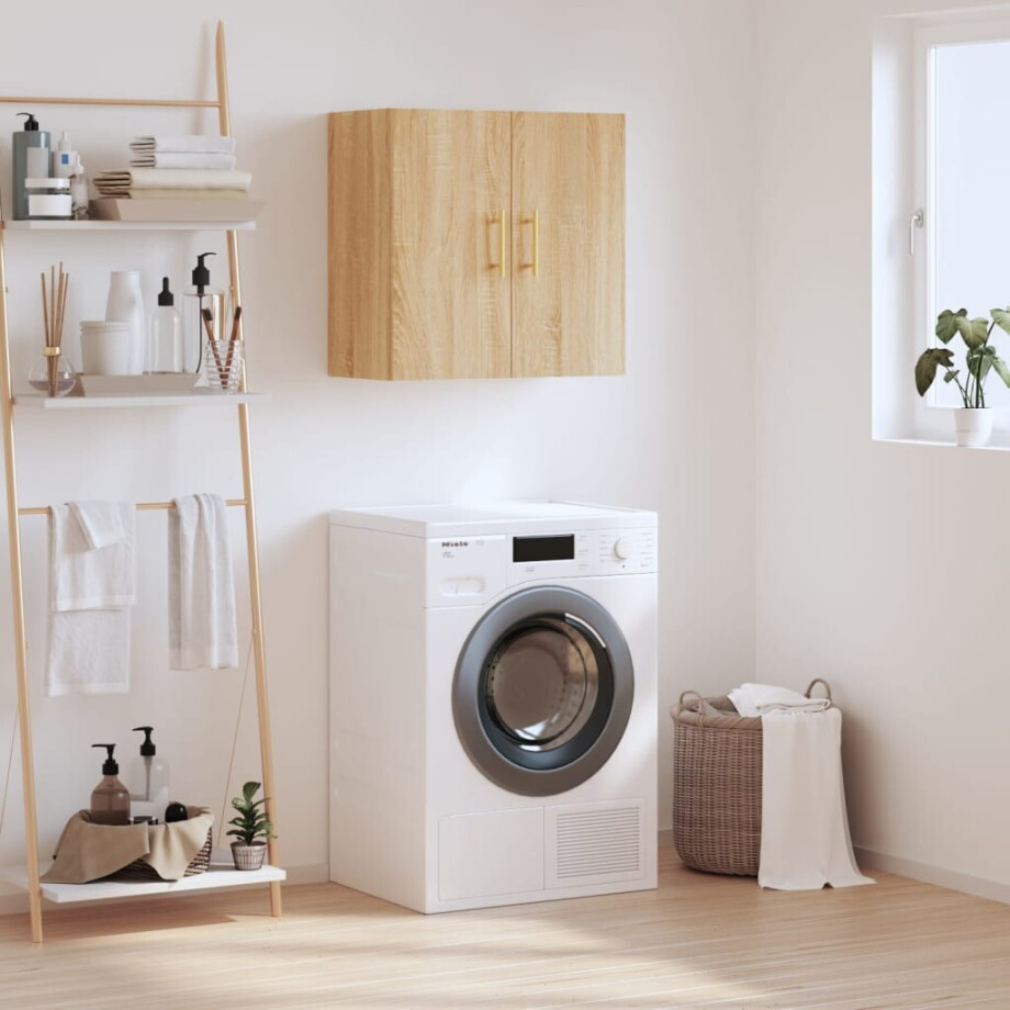 vidaXL Wandkast 60x31x60 cm bewerkt hout sonoma eikenkleurig afbeelding 1