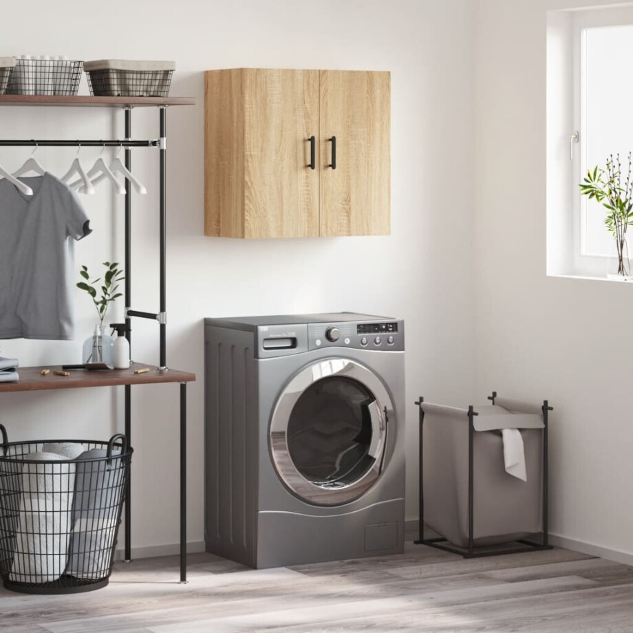 vidaXL Wandkast 60x31x60 cm bewerkt hout sonoma eikenkleurig afbeelding 1