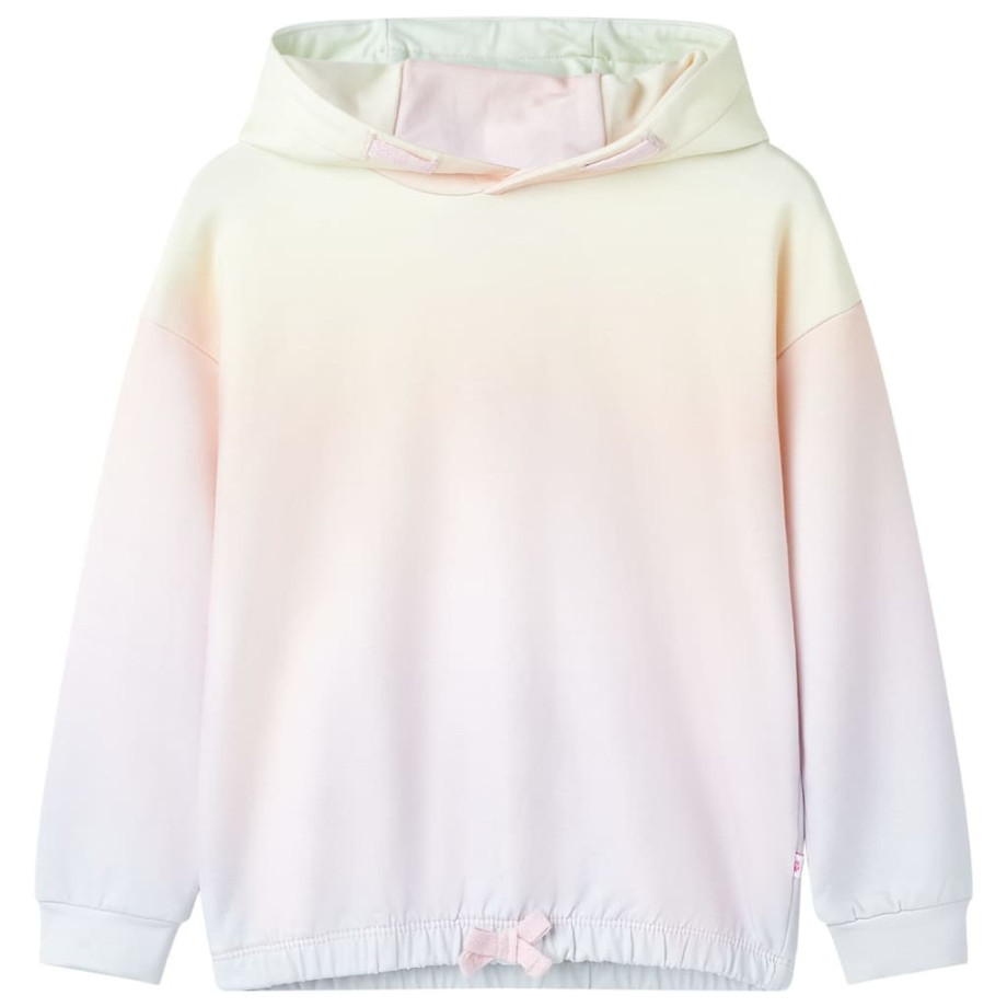 vidaXL Kindertrui met capuchon 140 sterrenwit afbeelding 1