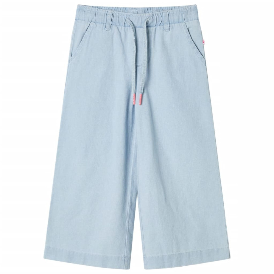 vidaXL Kinderbroek 104 zachtdenimblauw afbeelding 1