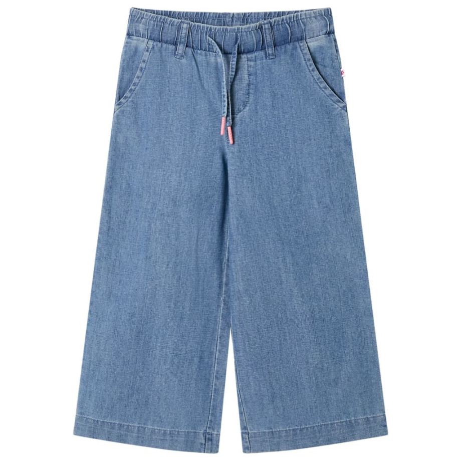 vidaXL Kinderbroek 92 denimblauw afbeelding 1
