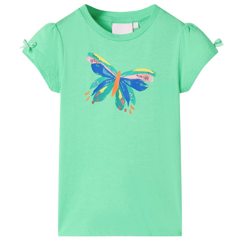 vidaXL Kindershirt 104 lichtgroen afbeelding 1