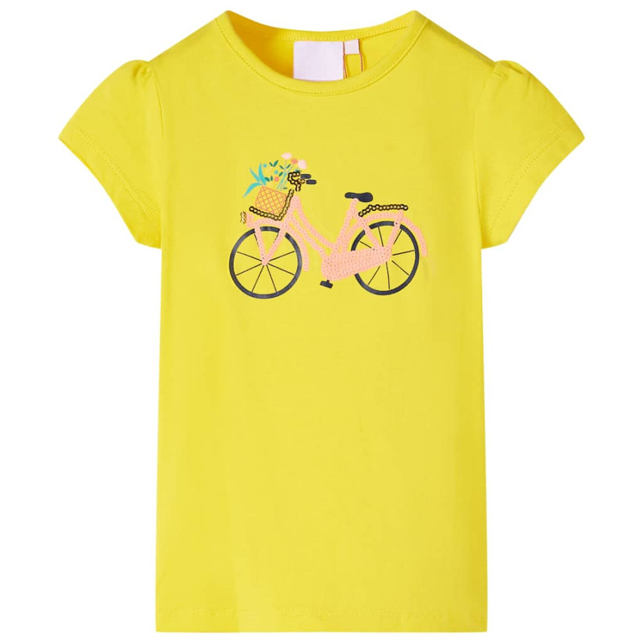 vidaXL Kindershirt 104 geel afbeelding 1