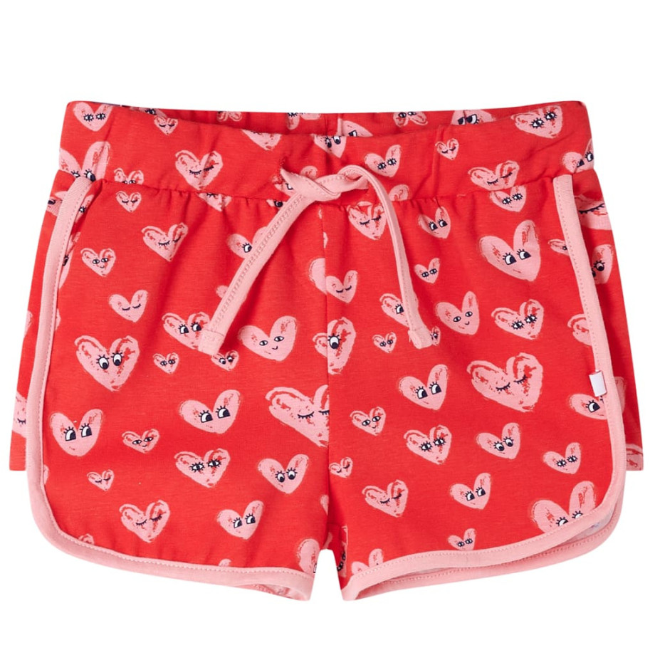 vidaXL Kindershort met trekkoord 116 rood afbeelding 1