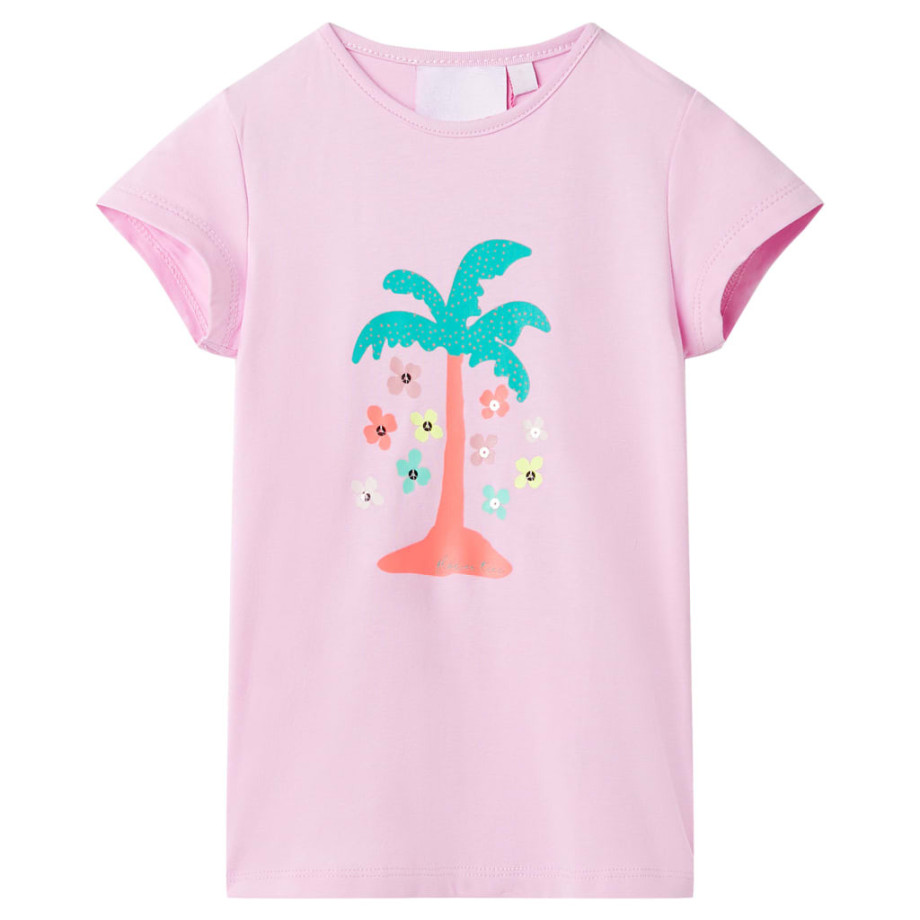 vidaXL Kindershirt 92 lila afbeelding 1