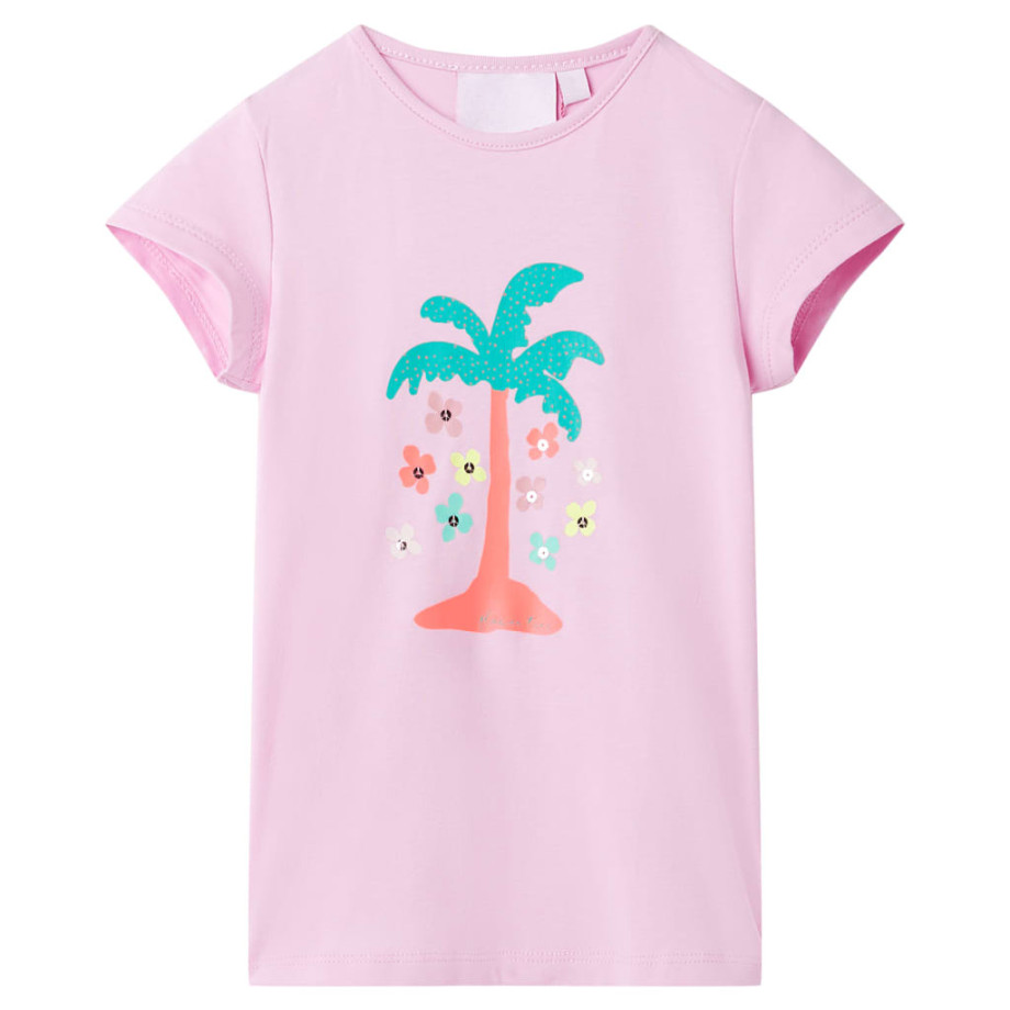 vidaXL Kindershirt 104 lila afbeelding 1