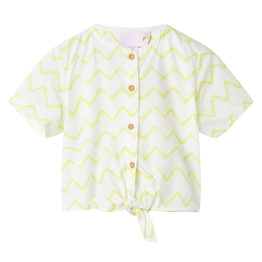 vidaXL Kindershirt 116 ecru afbeelding 1