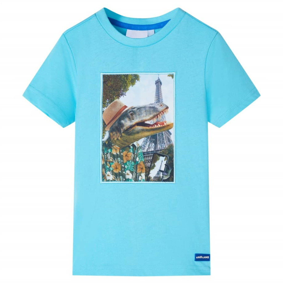 vidaXL Kindershirt 92 zeeblauw afbeelding 1
