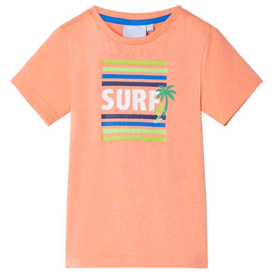 vidaXL Kindershirt 128 neonoranje afbeelding 1