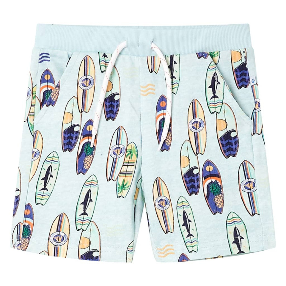 vidaXL Kindershorts met trekkoord 116 gemêleerd zachtblauw vidaXL Kindershorts met trekkoord 116 gemêleerd zachtblauw afbeelding 1