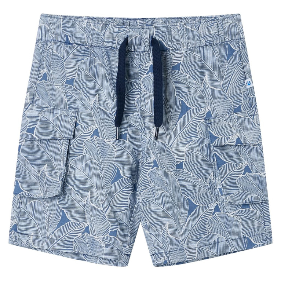 vidaXL Kindershorts met trekkoord 92 donkerblauw afbeelding 1