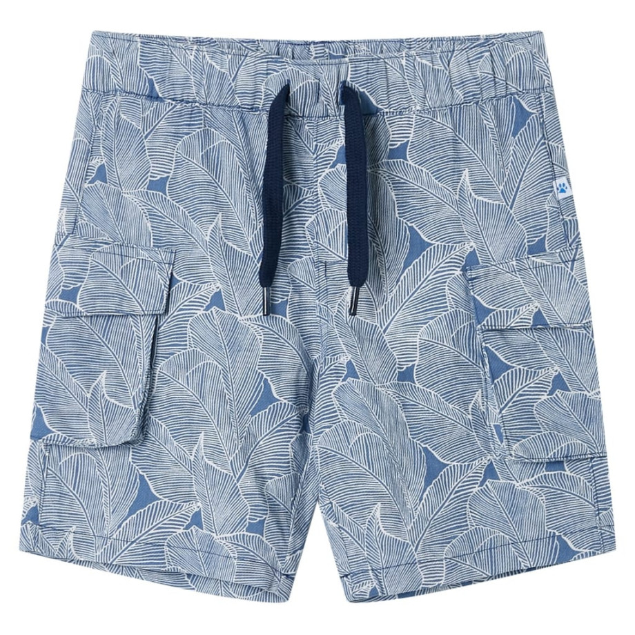 vidaXL Kindershorts met trekkoord 116 donkerblauw afbeelding 1