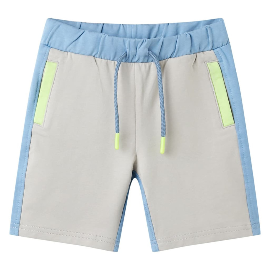 vidaXL Kindershort met trekkoord 92 blauw afbeelding 1