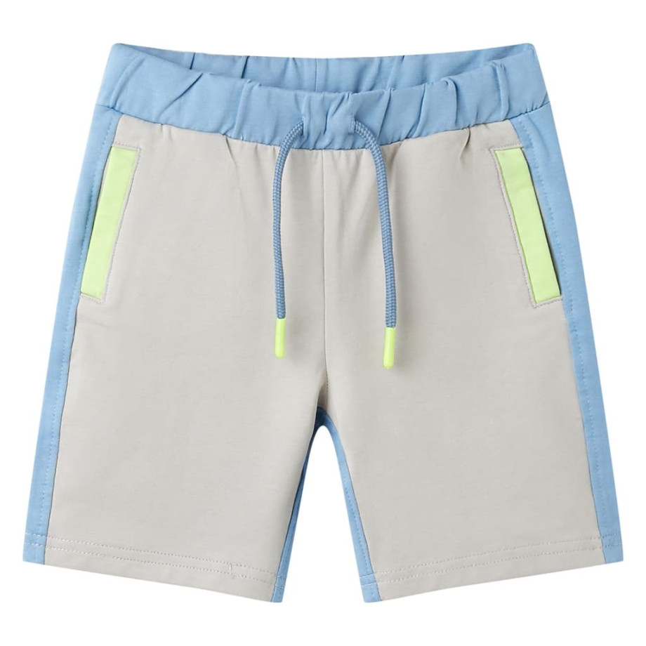 vidaXL Kindershort met trekkoord 128 blauw afbeelding 1