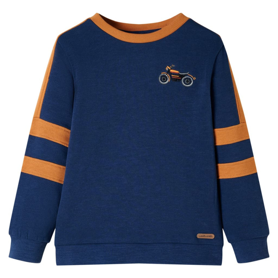 vidaXL Kindertrui 116 indigo-blauw afbeelding 1