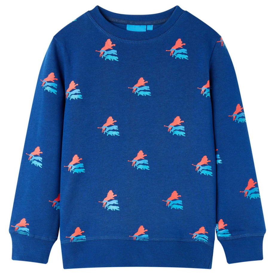 vidaXL Kindertrui 92 donkerblauw afbeelding 1