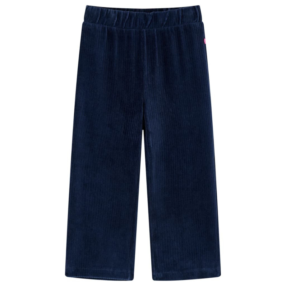 vidaXL Kinderbroek 128 ribfluweel marineblauw afbeelding 1