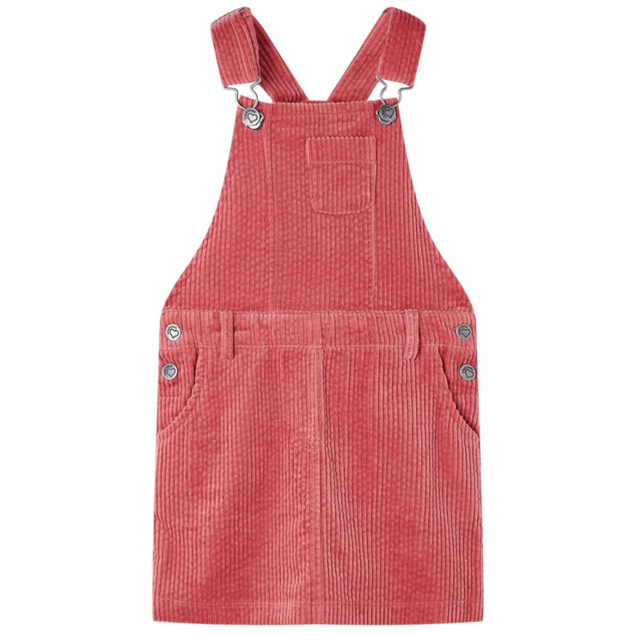 vidaXL Kindertuinjurk 104 ribfluweel roze afbeelding 1