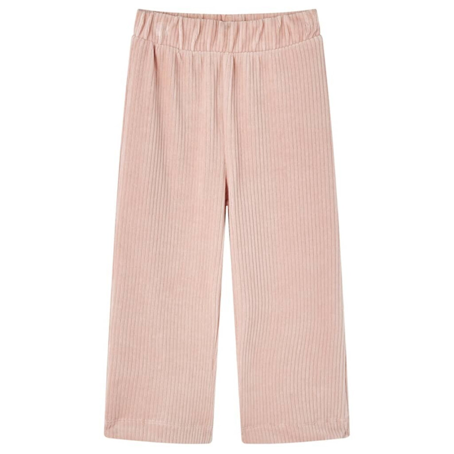 vidaXL Kinderbroek 116 ribfluweel Lichtroze afbeelding 1