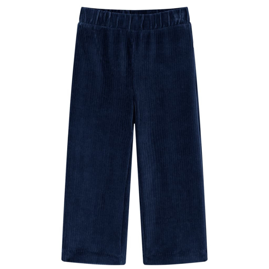 vidaXL Kinderbroek 104 ribfluweel marineblauw afbeelding 1