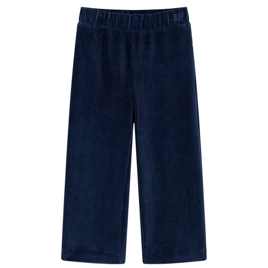 vidaXL Kinderbroek 140 ribfluweel marineblauw afbeelding 1