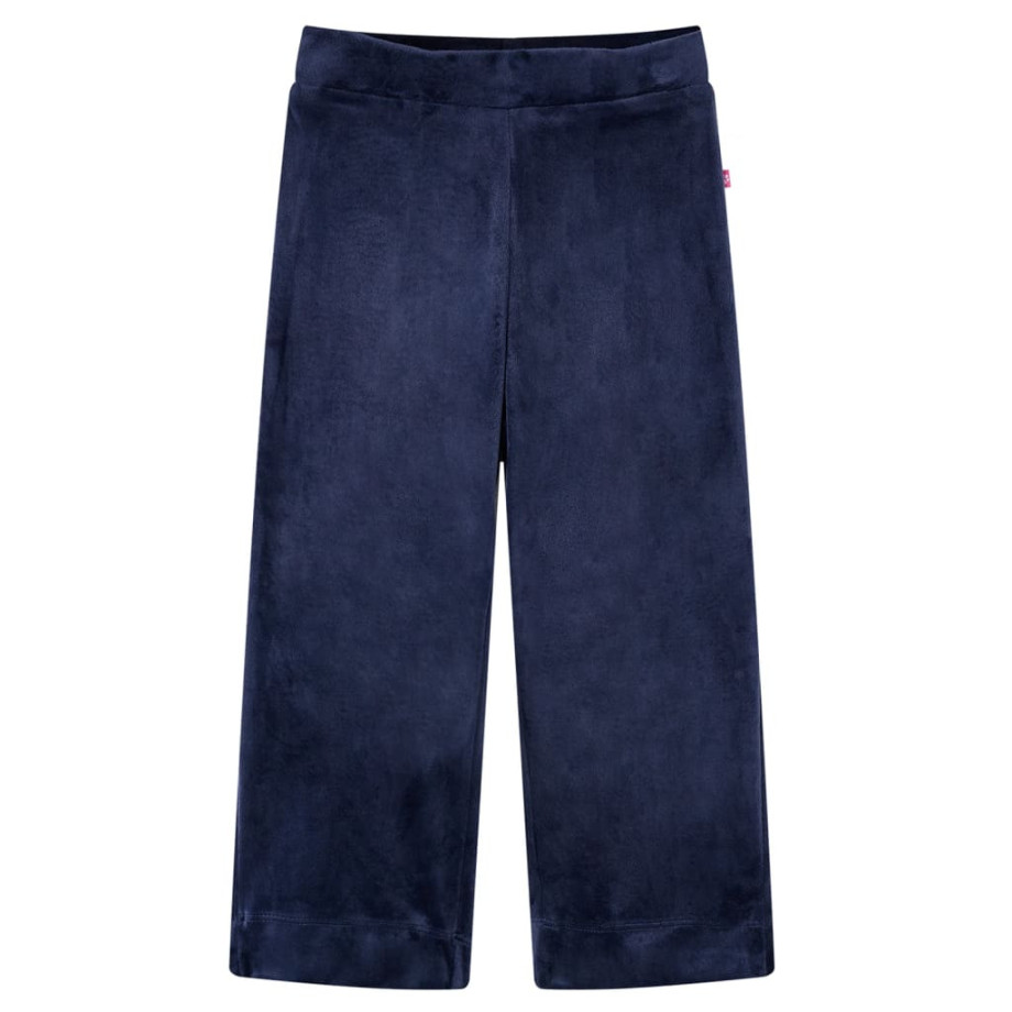 vidaXL Kinderbroek fluweel 92 donkerblauw afbeelding 1