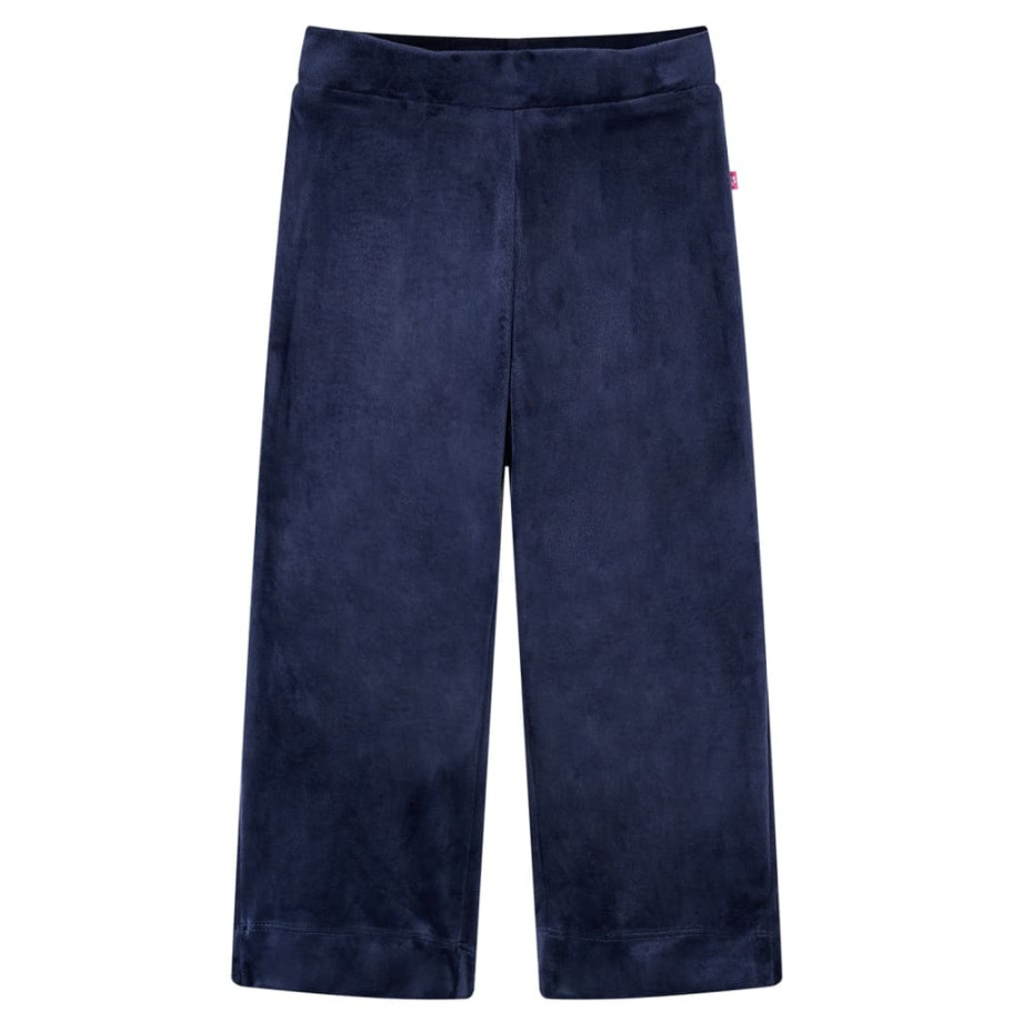 vidaXL Kinderbroek fluweel 104 donkerblauw afbeelding 1