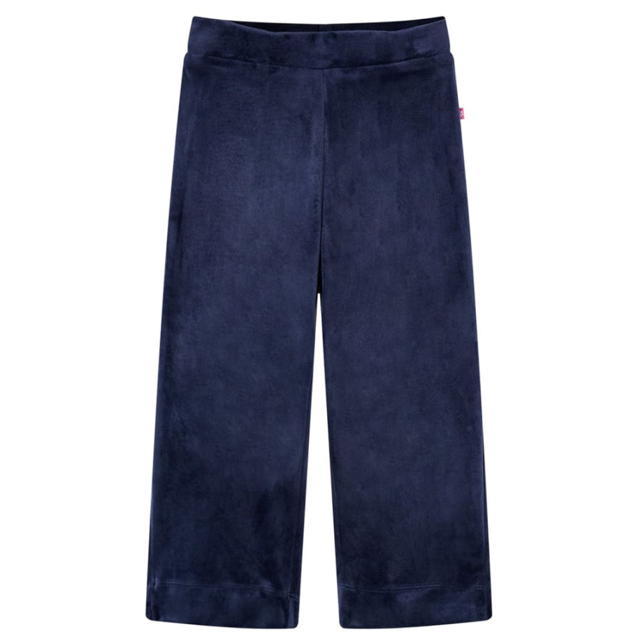 vidaXL Kinderbroek fluweel 128 donkerblauw afbeelding 1