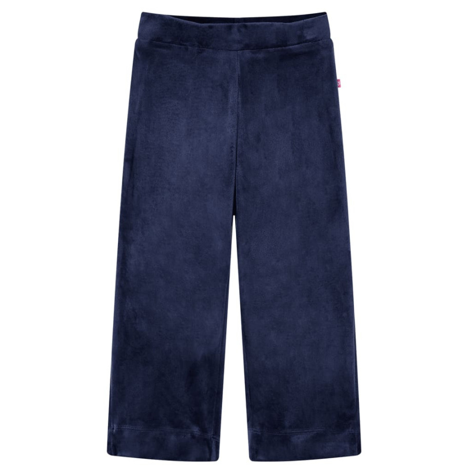 vidaXL Kinderbroek fluweel 140 donkerblauw afbeelding 1