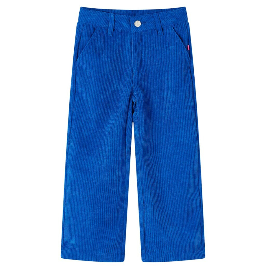 vidaXL Kinderbroek 104 ribfluweel kobaltblauw vidaXL Kinderbroek 104 ribfluweel kobaltblauw afbeelding 1