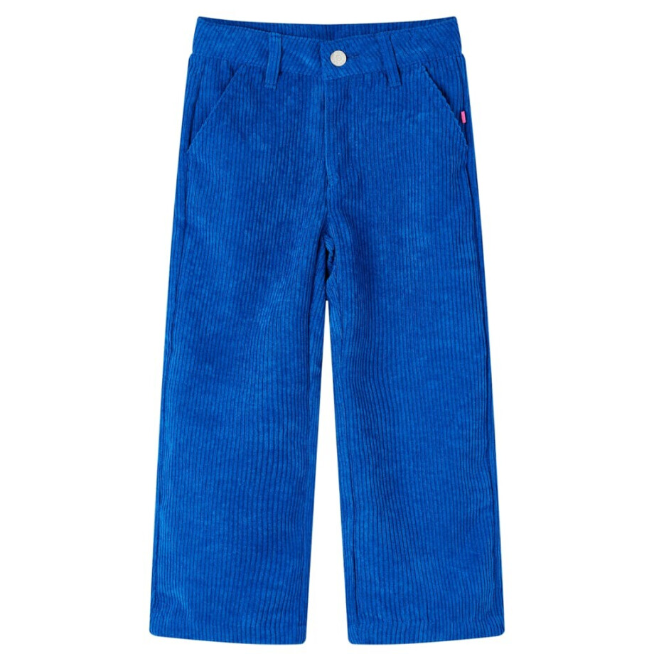 vidaXL Kinderbroek 128 ribfluweel kobaltblauw vidaXL Kinderbroek 128 ribfluweel kobaltblauw afbeelding 1