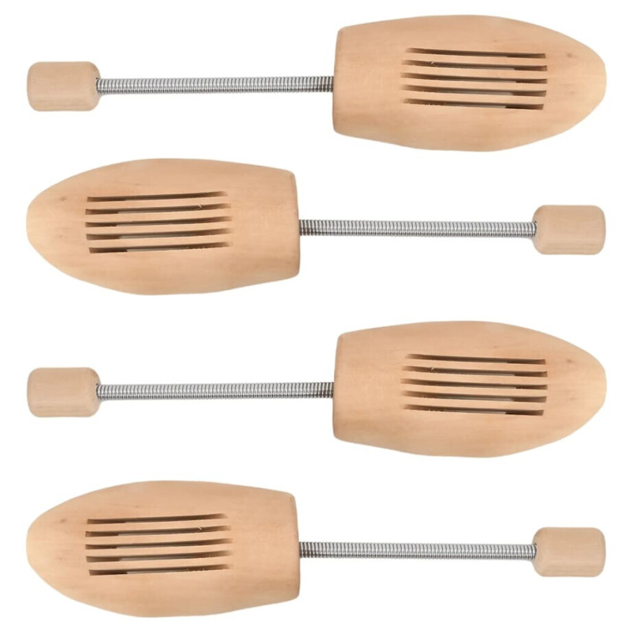 vidaXL Schoenspanners 2 paar EU maat 43-46 massief lotushout afbeelding 1