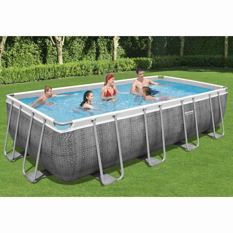Bestway Power Steel Zwembadset rechthoekig 549x274x122 cm afbeelding 
