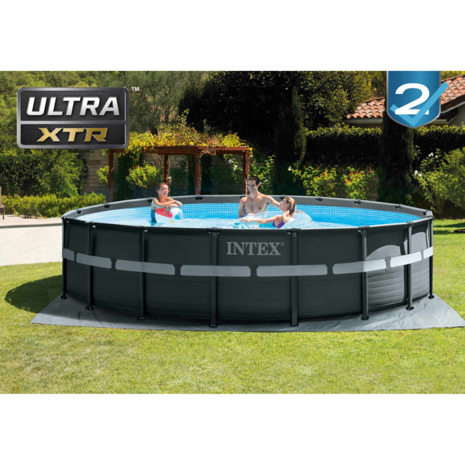 INTEX Framezwembad Ultra XTR met zandfilterpomp 549x132 cm afbeelding 