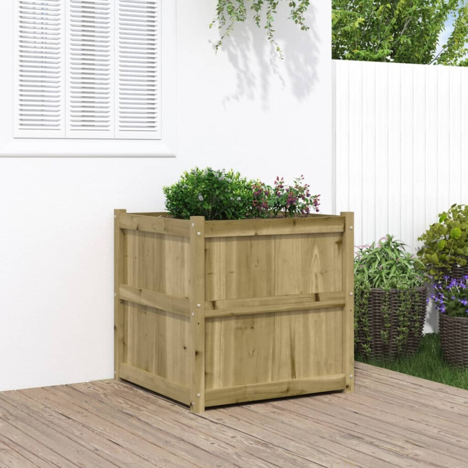 vidaXL Plantenbak 70x70x70 cm geïmpregneerd grenenhout vidaXL Plantenbak 70x70x70 cm geïmpregneerd grenenhout afbeelding 1