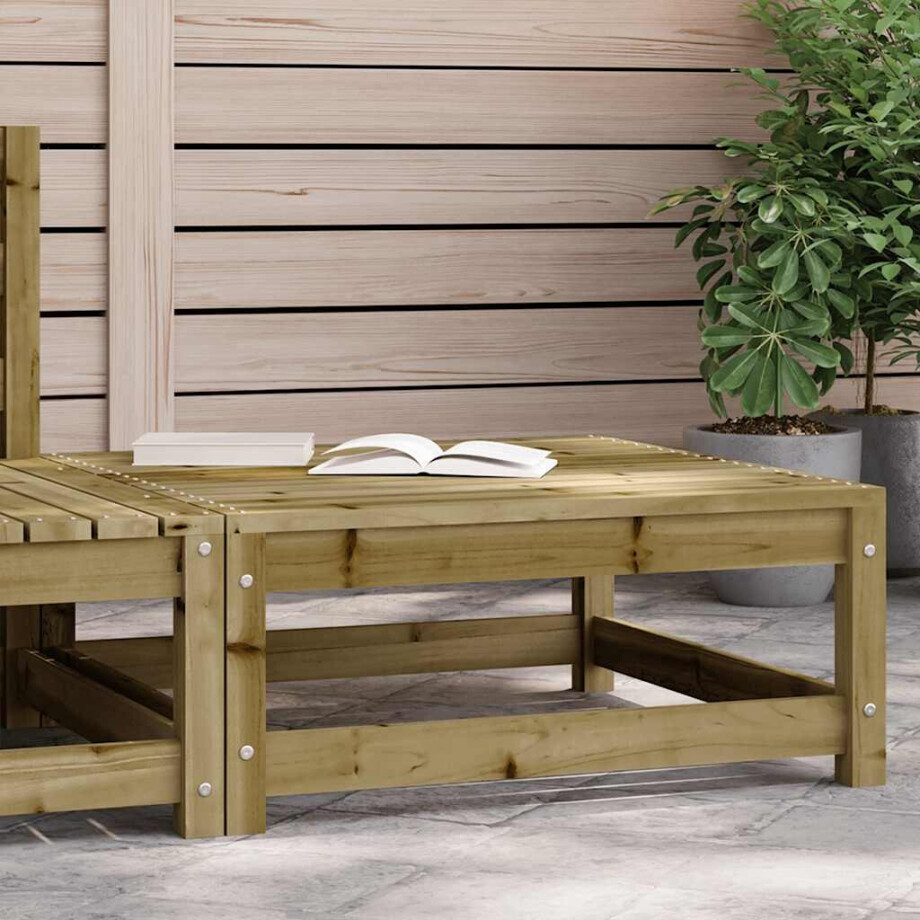 vidaXL Tuinvoetenbank 70x70x30 cm geïmpregneerd grenenhout vidaXL Tuinvoetenbank 70x70x30 cm geïmpregneerd grenenhout afbeelding 1