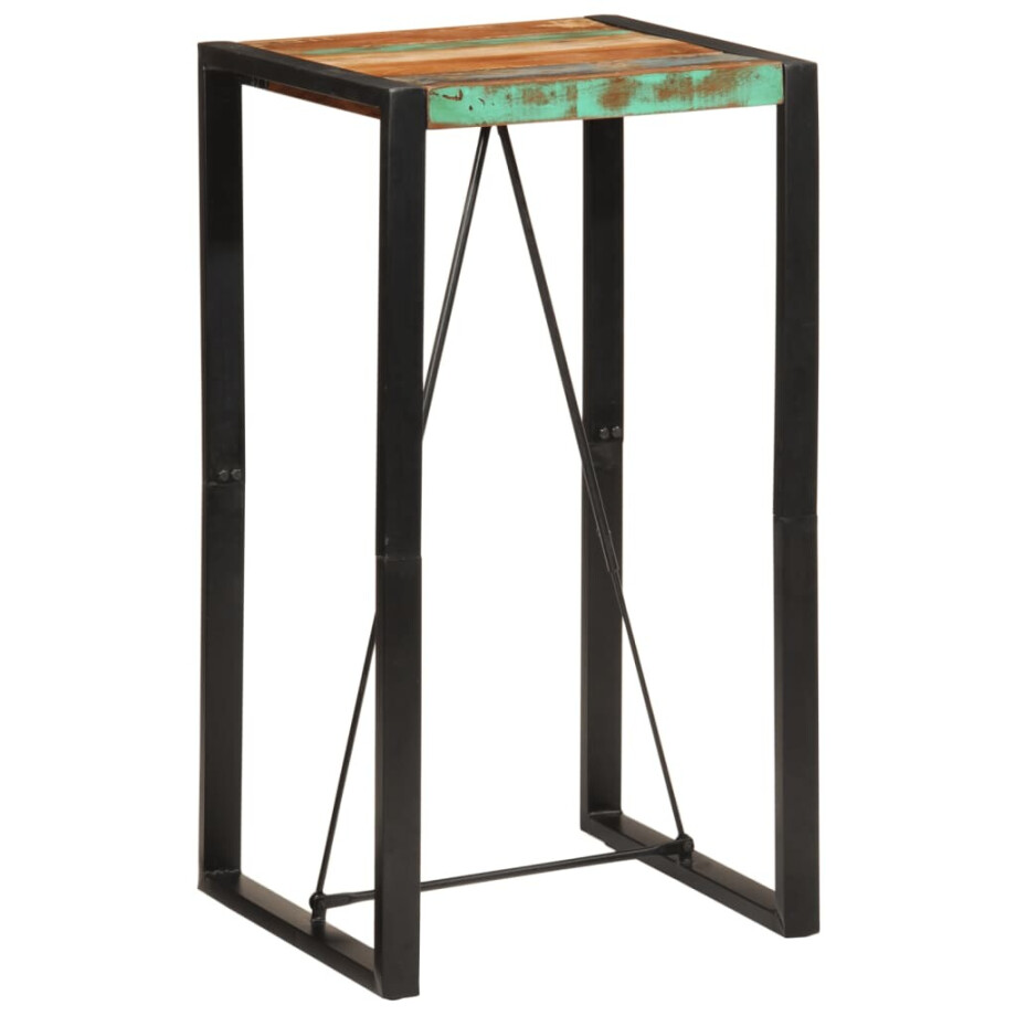 vidaXL Bartafel 60x55x110 cm massief gerecycled hout vidaXL Bartafel 60x55x110 cm massief gerecycled hout afbeelding 1