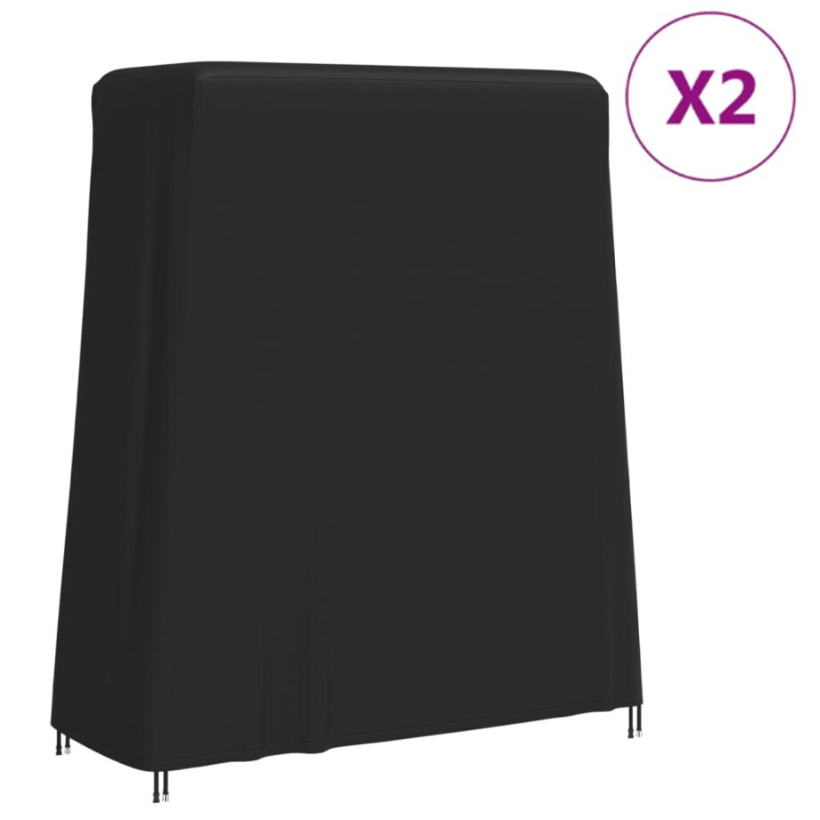 vidaXL Hoezen voor tafeltennistafel 2 st 165x70x185 cm 420D oxford afbeelding 1